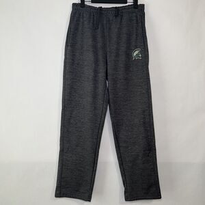 Michigan State Spartans Colosseum Fleece Sweatpants Men Size M Medium Gray 30x29
